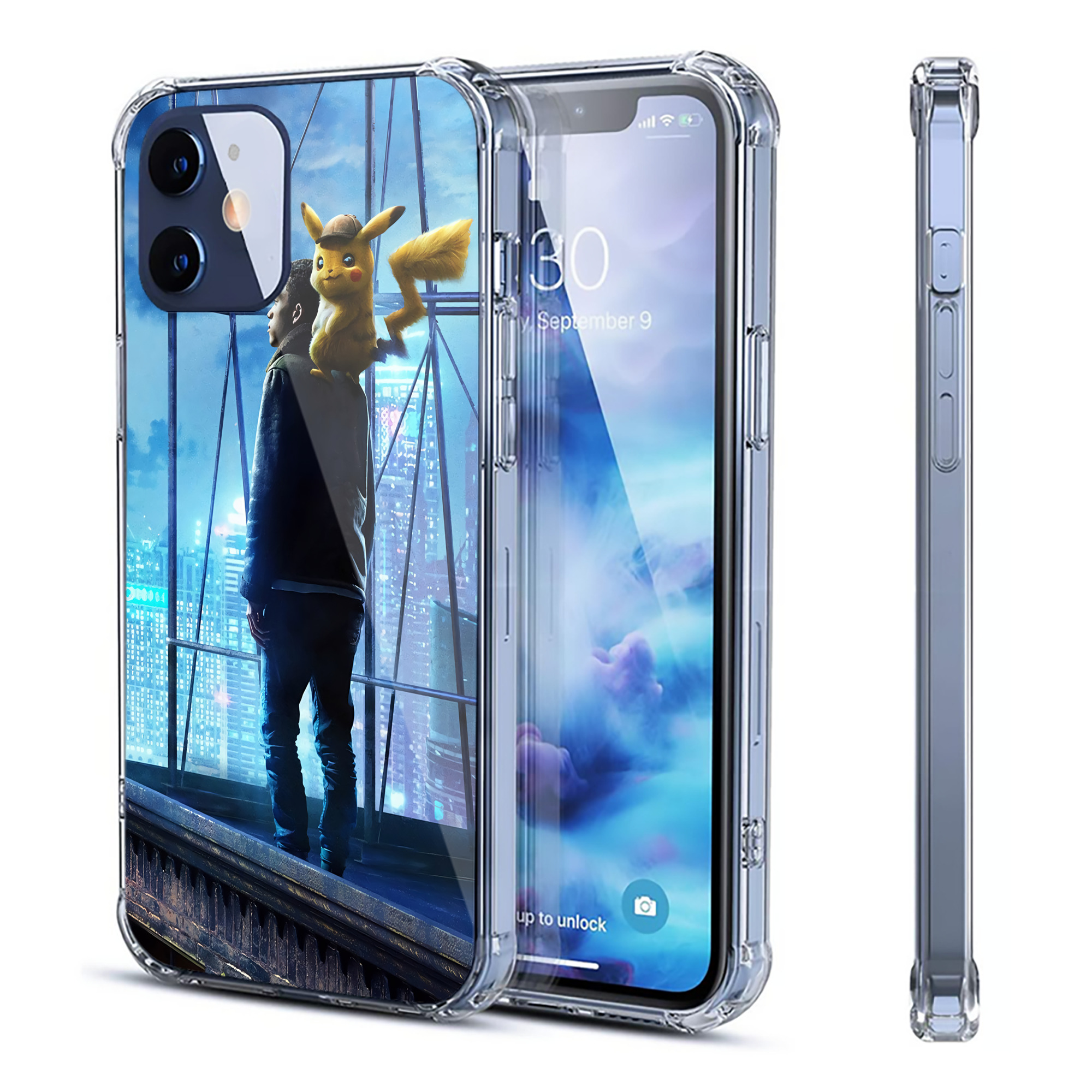 （画像用） ポケットモンスター Pokémon 【iPhone 12シリーズ対応】透明スマホケース（クリアソフトケース）